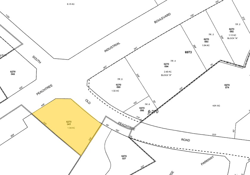 4900 S Old Peachtree Rd, Norcross, GA à louer - Plan cadastral - Image 2 de 7