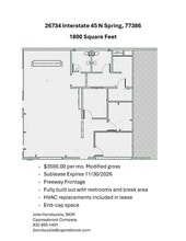 26722-26734 I-45 Fwy N, Spring, TX for lease Floor Plan- Image 1 of 1