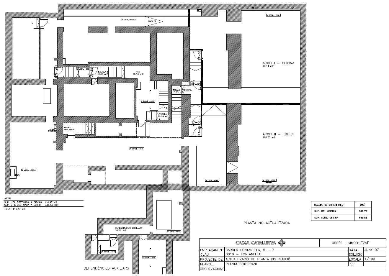 Carrer de Fontanella, 7, Barcelone, Barcelona à louer Plan d’étage type- Image 1 de 2