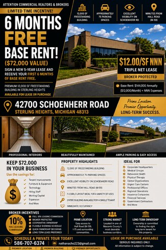 Plus de détails pour 42700 Schoenherr Rd, Sterling Heights, MI - Bureau à louer