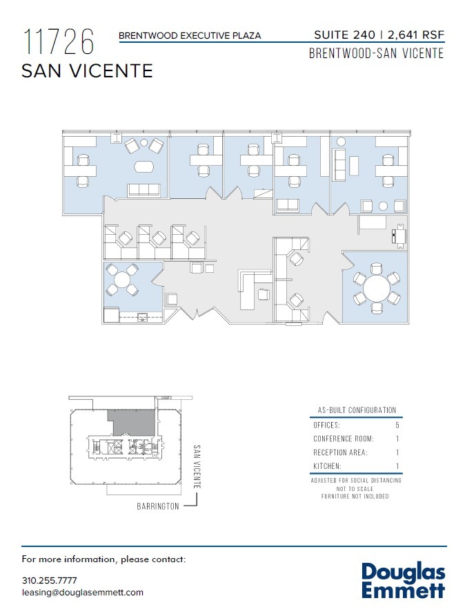 11726 San Vicente Blvd, Los Angeles, CA à louer Plan d  tage- Image 1 de 1