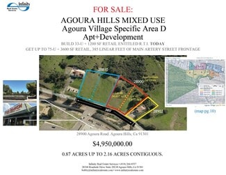 Plus de détails pour 28900 Agoura Rd, Agoura Hills, CA - Terrain à vendre
