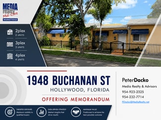 Plus de détails pour 1948 Buchanan St, Hollywood, FL - Multi-résidentiel à vendre
