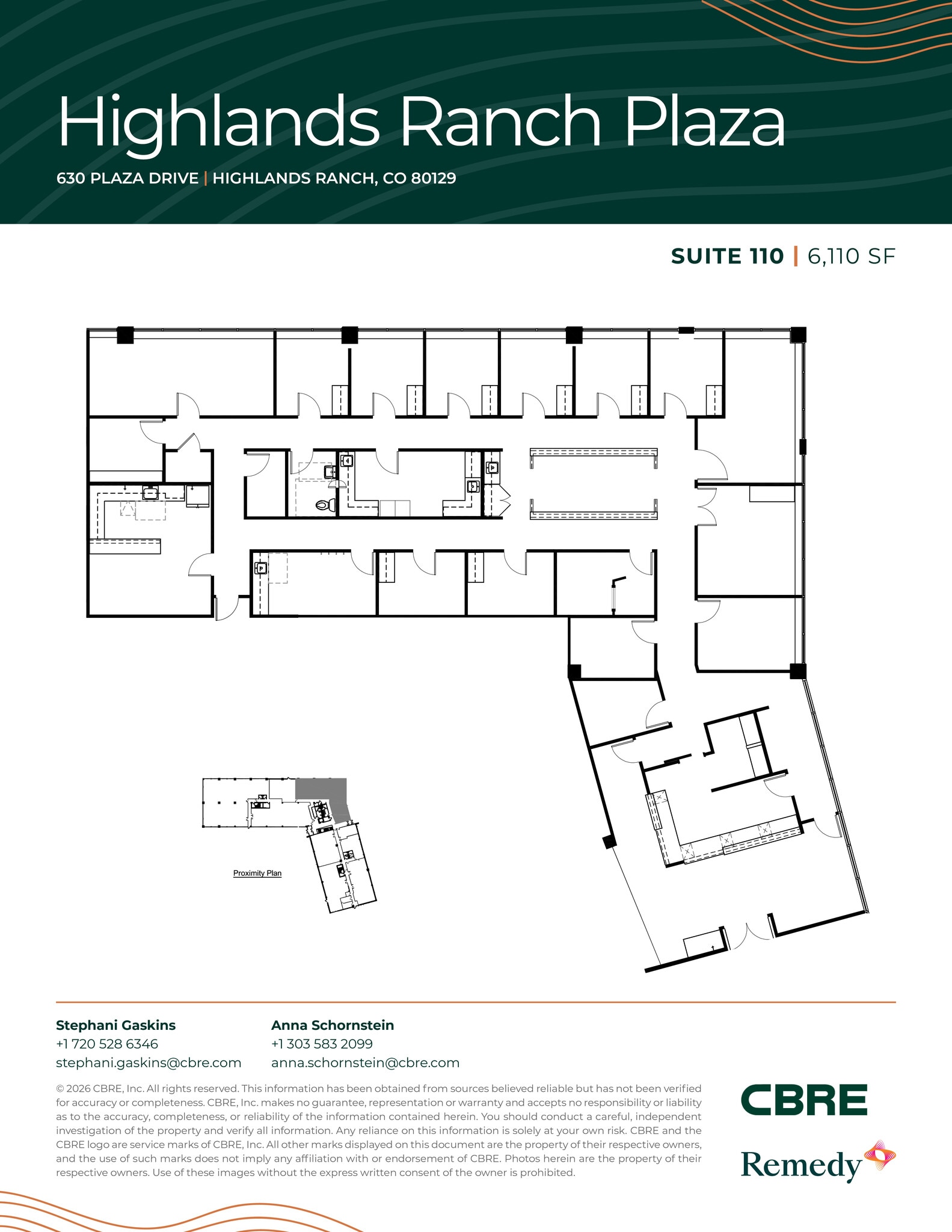 630 Plaza Dr, Highlands Ranch, CO for lease Floor Plan- Image 1 of 11