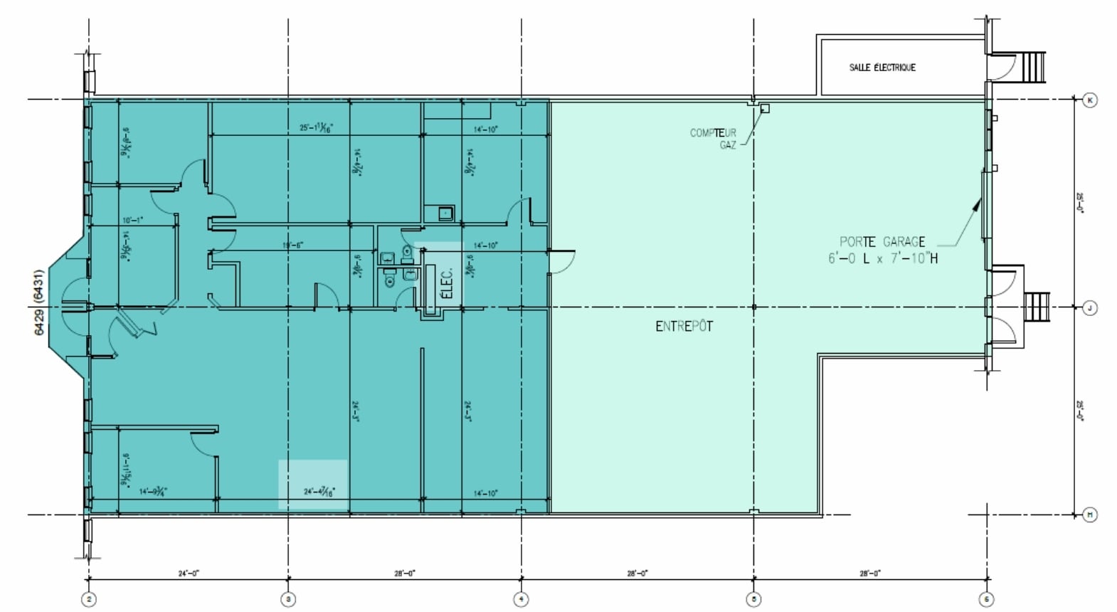 6630-6650 Rue Abrams, Montréal, QC for lease Floor Plan- Image 1 of 1