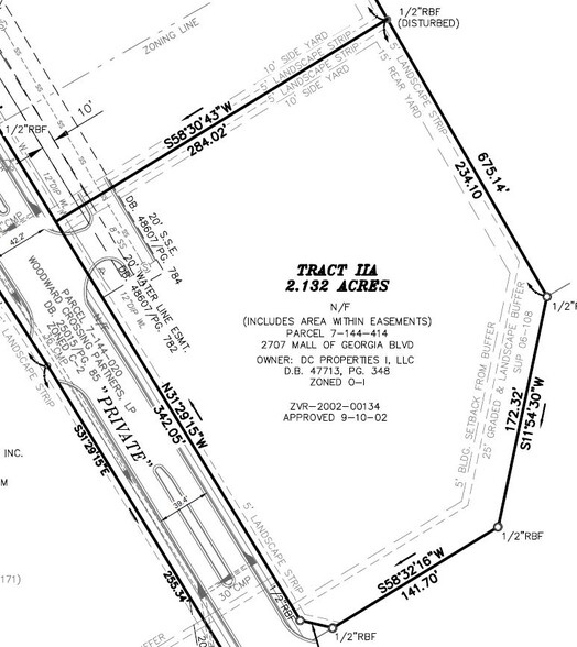 2707 Mall Of Georgia Blvd, Buford, GA à vendre - Plan de site - Image 1 de 14