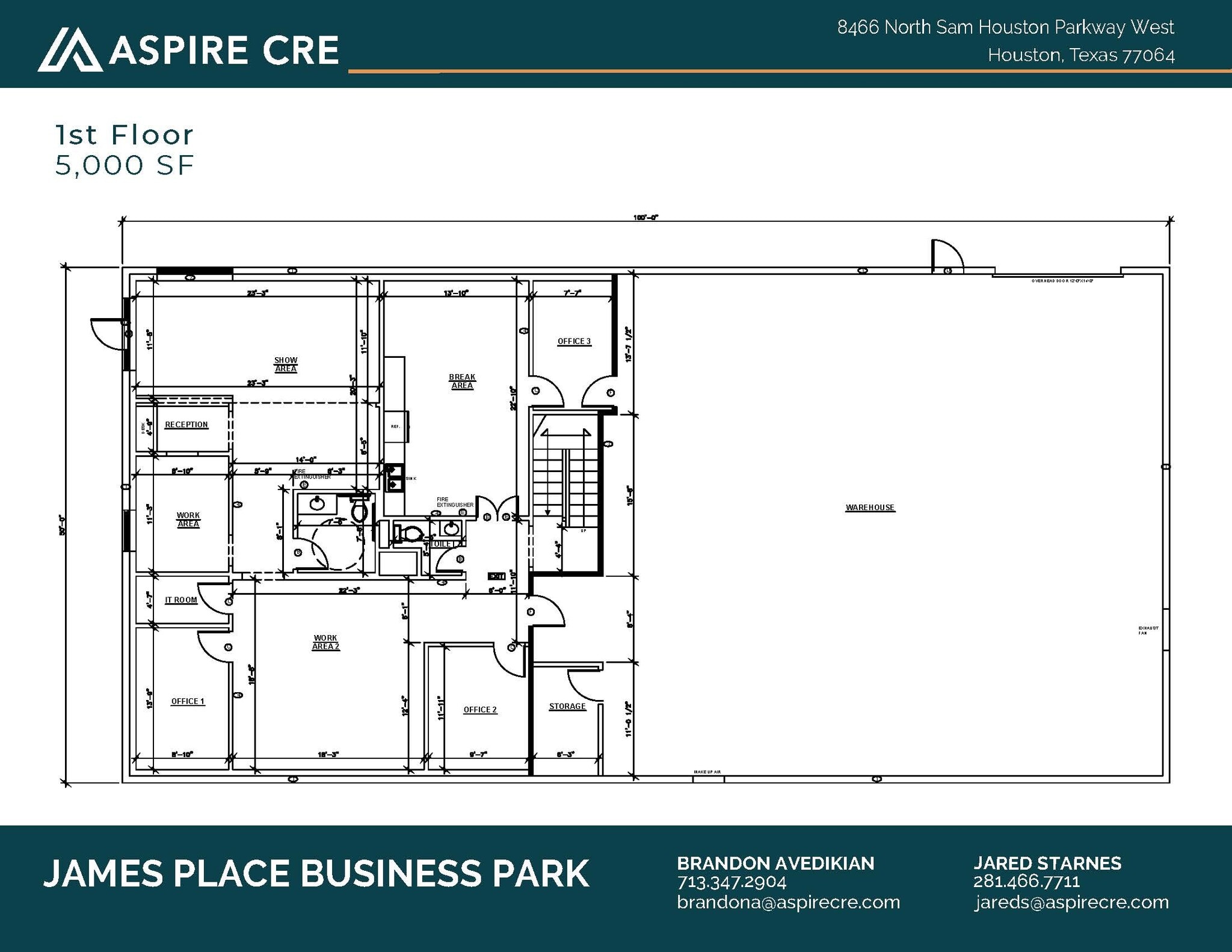 8460 N Sam Houston Pky W, Houston, TX for lease Floor Plan- Image 1 of 2