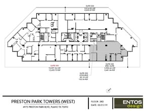 4975 Preston Park Blvd, Plano, TX à louer Plan d’étage- Image 2 de 2