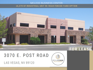 More details for 3070 E Post Rd, Las Vegas, NV - Industrial for Lease