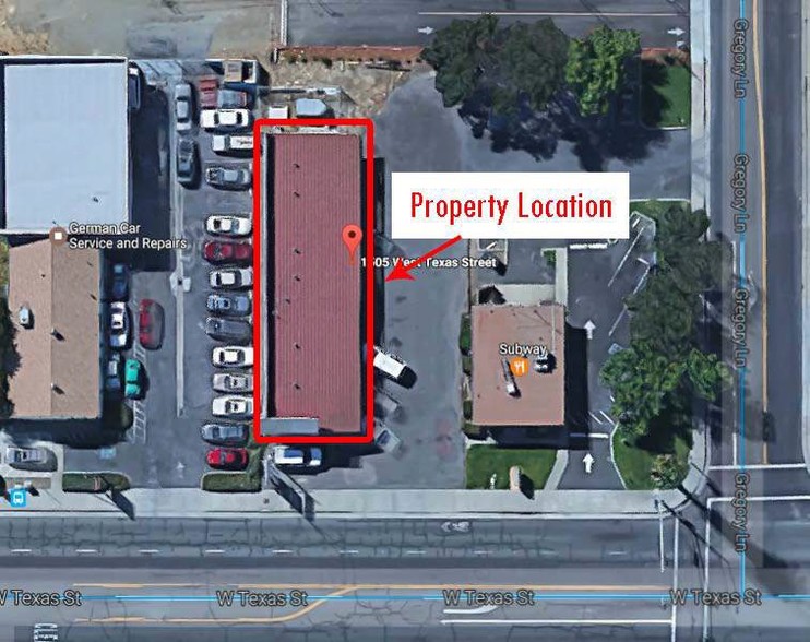 1505 W Texas St, Fairfield, CA for lease - Aerial - Image 1 of 2