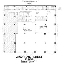 22 Cortlandt St, New York, NY for lease Floor Plan- Image 2 of 3
