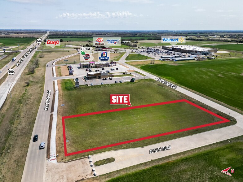 Kellogg & 183rd St. SW/C, Goddard, KS for sale - Aerial - Image 2 of 4