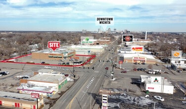 1555 S Broadway, Wichita, KS - AERIAL  map view - Image1