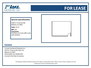 4300 S I-10 Service Rd, Metairie, LA à louer Plan d’étage- Image 1 de 1