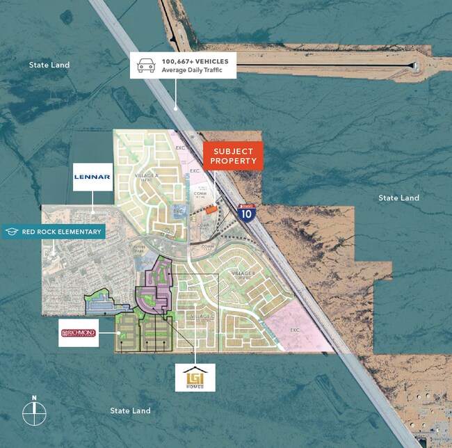 Plus de détails pour 22593 E Sasco Rd, Red Rock, AZ - Terrain à vendre