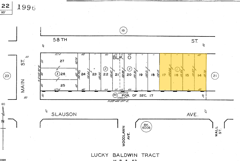 150-154 E 58th St, Los Angeles, CA for lease - Plat Map - Image 2 of 13