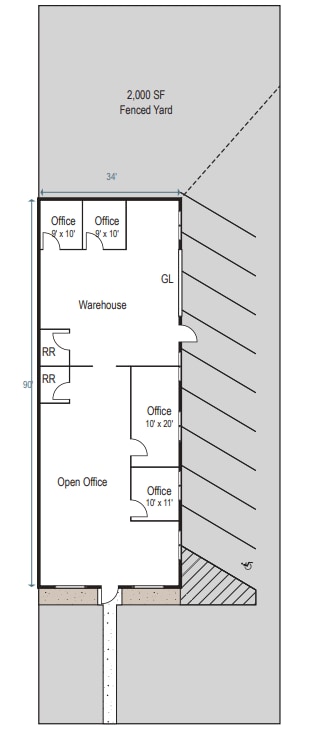 525 Opper St, Escondido, CA for lease Floor Plan- Image 1 of 1