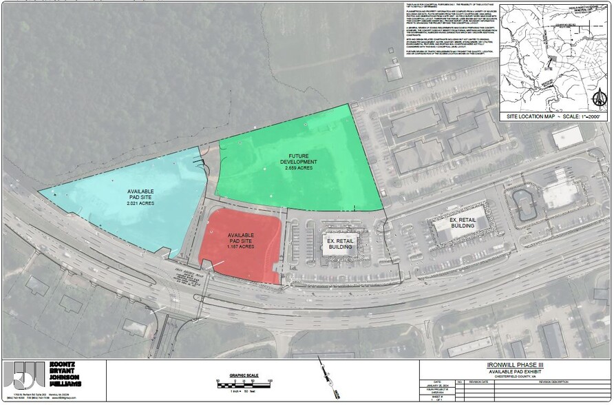 9801 Iron Bridge Rd, Chesterfield, VA for lease - Plat Map - Image 1 of 4