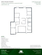 19 Spectrum Pointe Dr, Lake Forest, CA à louer Plan d’étage- Image 1 de 1