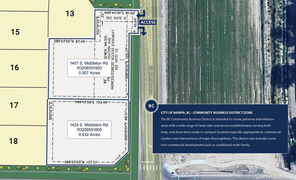 Iowa Ave, Nampa, ID à vendre - Plan cadastral - Image 1 de 3