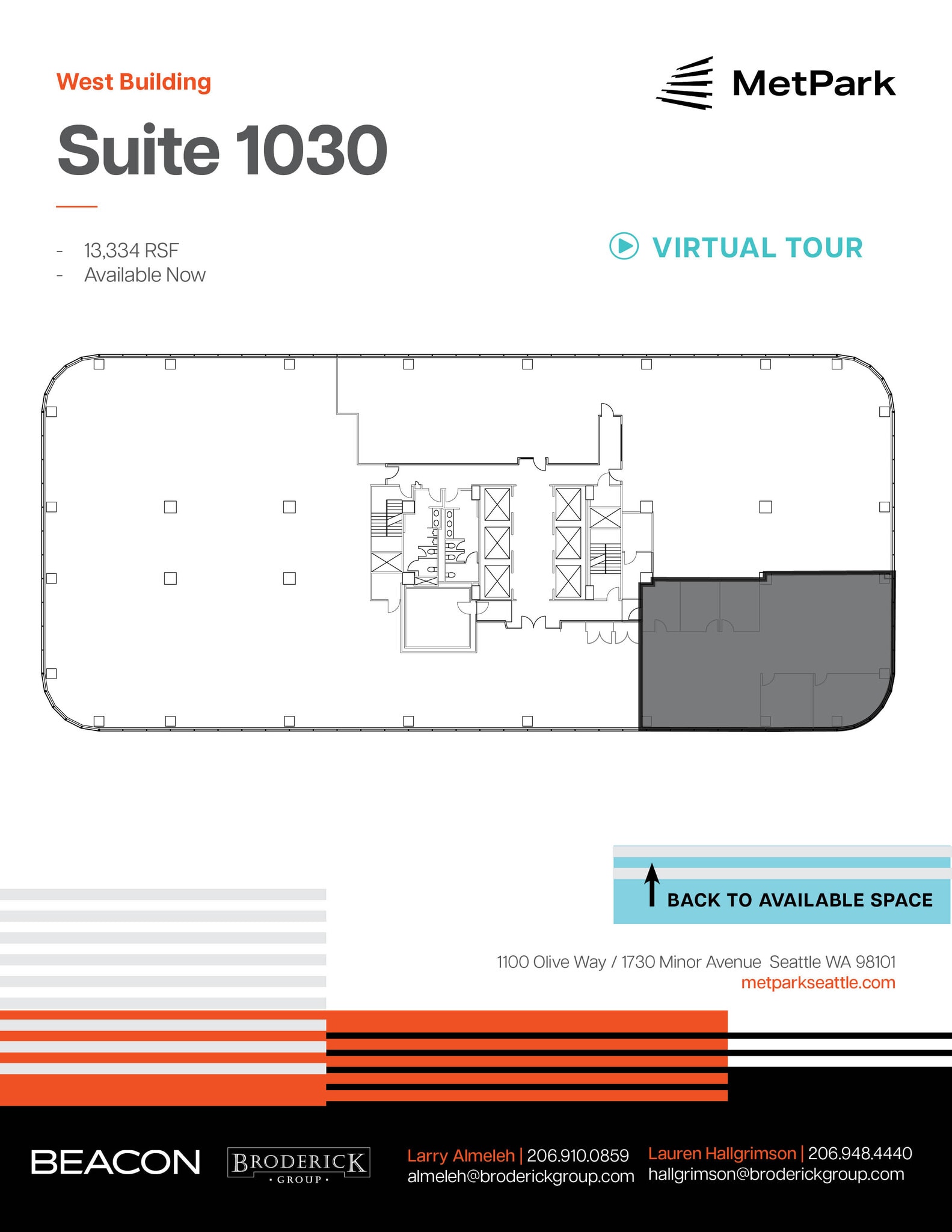 1100 Olive Way, Seattle, WA à louer Plan d’étage- Image 1 de 1