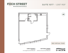 821-1075 Foch St, Fort Worth, TX à louer Plan d  tage- Image 1 de 1