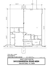 5407-5419 Bandera Rd, San Antonio, TX à louer Plan d  tage- Image 1 de 1