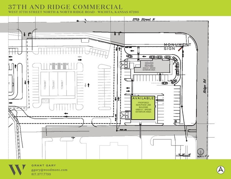 WEST 37TH STREET NORTH & NORTH RIDGE ROAD, Wichita, KS à louer - Plan de site - Image 2 de 6