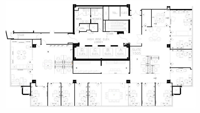 601 California St, San Francisco, CA à louer Plan d’étage- Image 1 de 1