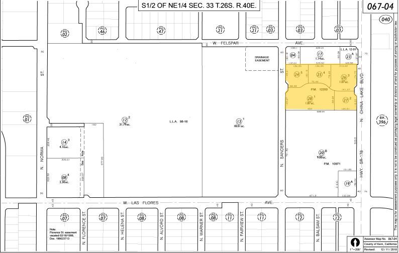 575 N China Lake Blvd, Ridgecrest, CA à vendre - Plan cadastral - Image 2 de 2