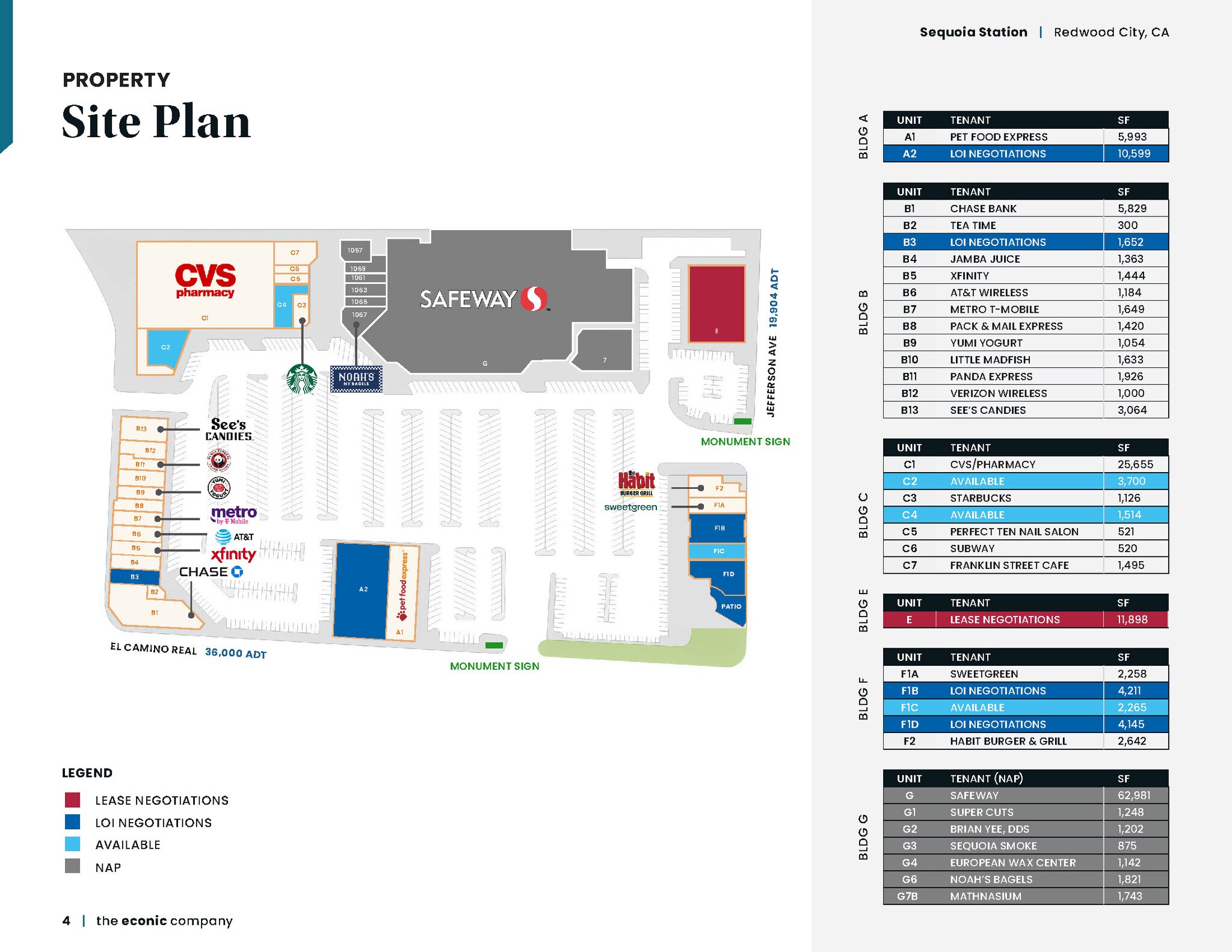 1001-1111 El Camino Real, Redwood City, CA for lease Site Plan- Image 1 of 1