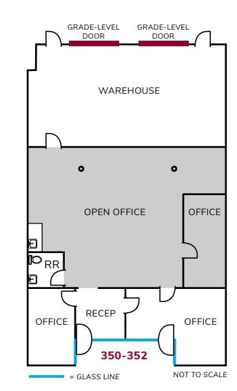 340-358 State Pl, Escondido, CA à louer Plan d’étage- Image 1 de 1