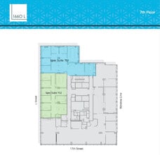 1660 L St NW, Washington, DC à louer Plan d’étage- Image 2 de 2