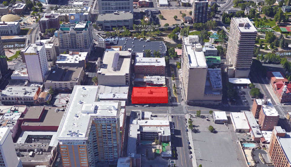 130-136 W 2nd St, Reno, NV for lease - Aerial - Image 2 of 5