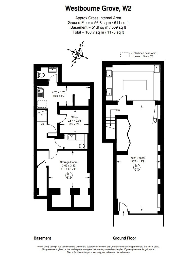 181 Westbourne Grove, London for lease Floor Plan- Image 1 of 1