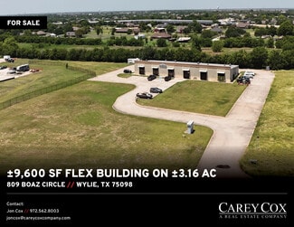 Plus de détails pour 809 Boaz Cir, Wylie, TX - Industriel à vendre
