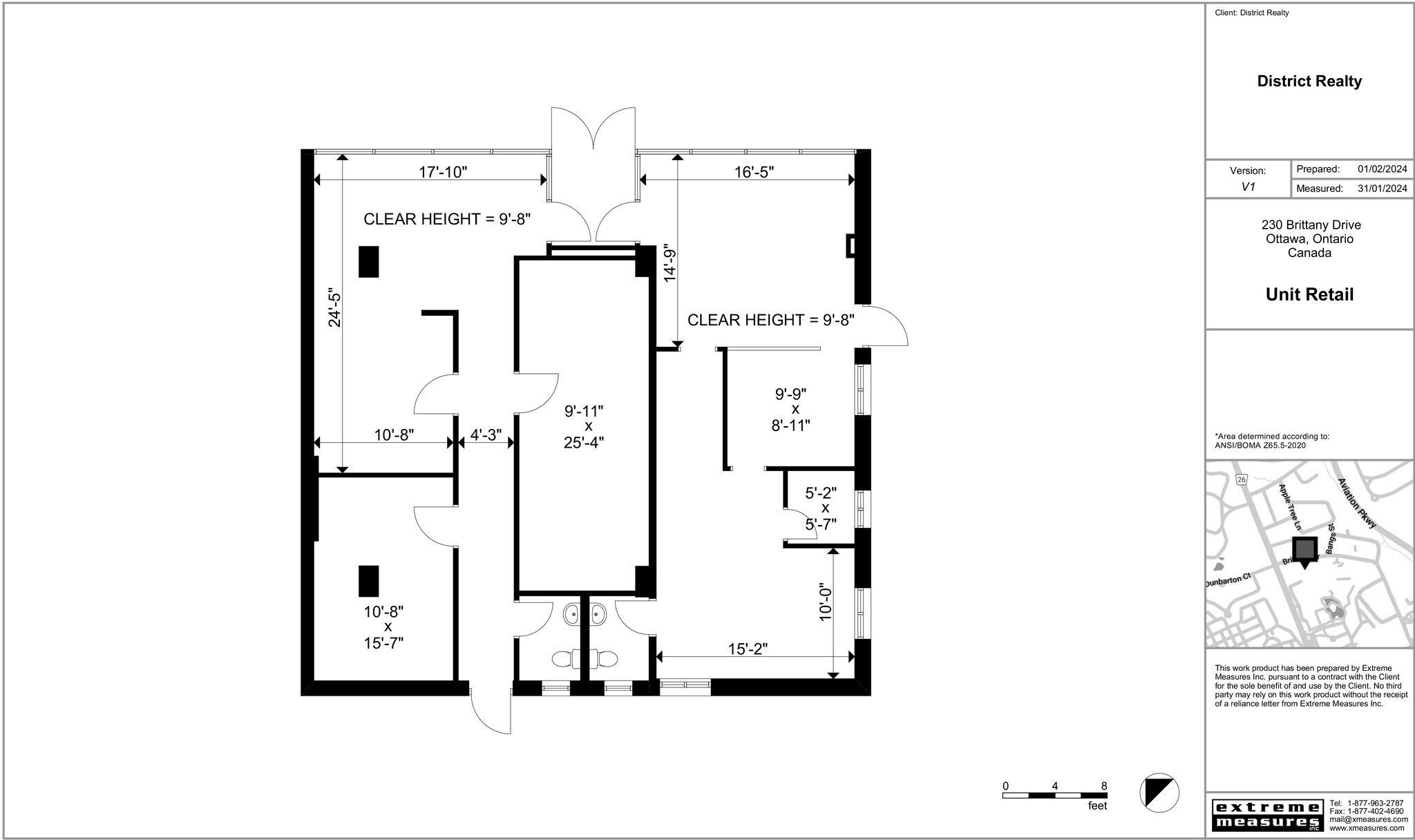 230-240 Brittany Dr, Ottawa, ON for lease Floor Plan- Image 1 of 4