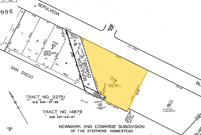 3415 S sepulveda Blvd, Los Angeles, CA for lease - Plat Map - Image 2 of 9