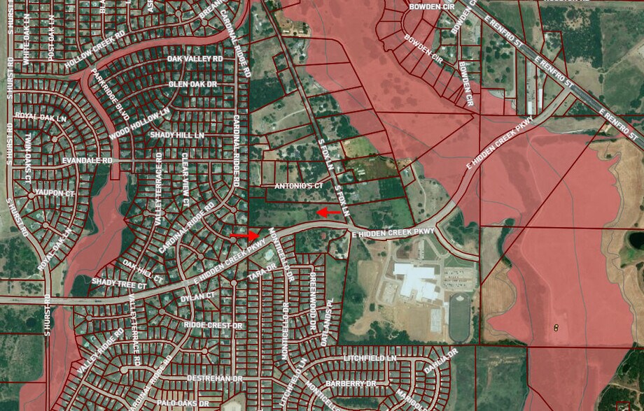 1185 E Hidden Creek Pkwy, Burleson, TX à vendre - Aérien - Image 3 de 3