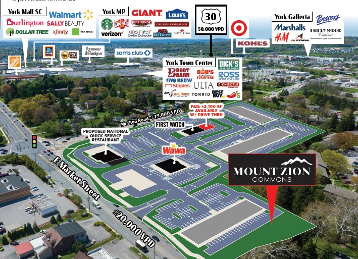 E Market St & Mt Zion Rd, York, PA for lease Interior Photo- Image 1 of 1