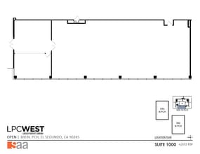300 N Pacific Coast Hwy, El Segundo, CA à louer Plan d’étage- Image 1 de 1