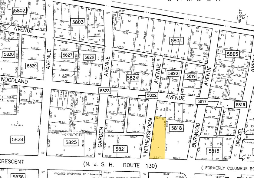 6325 Route 130, Pennsauken, NJ à vendre - Plan cadastral - Image 1 de 1