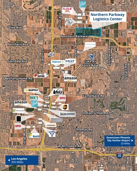 Reems Rd & Northern Pky, Waddell, AZ à louer - Aérien - Image 3 de 3