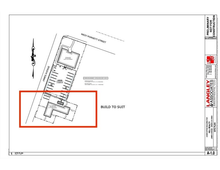 00 James Ave, Greer, SC for lease - Site Plan - Image 3 of 4