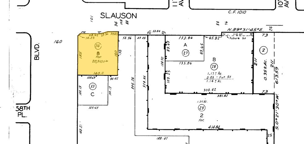 5804 Crenshaw Blvd, Los Angeles, CA à vendre - Plan cadastral - Image 3 de 3
