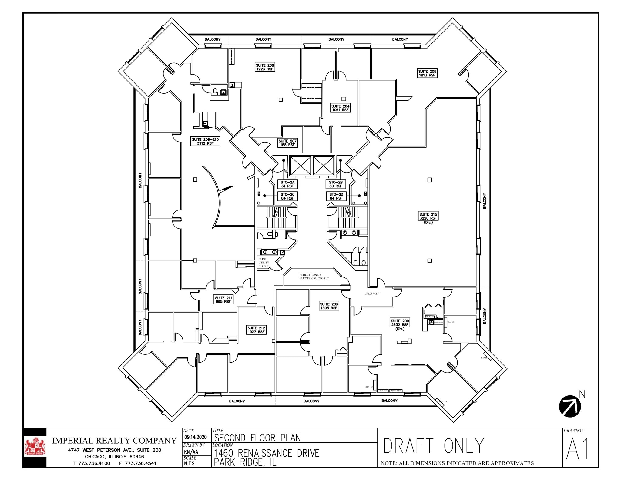 1460 Renaissance Dr, Park Ridge, IL à louer Plan de site- Image 1 de 1