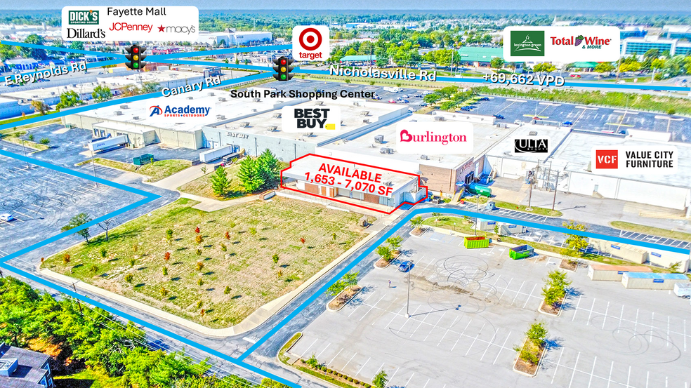 3200-3220 Nicholasville Rd, Lexington, KY for lease - Aerial - Image 1 of 8