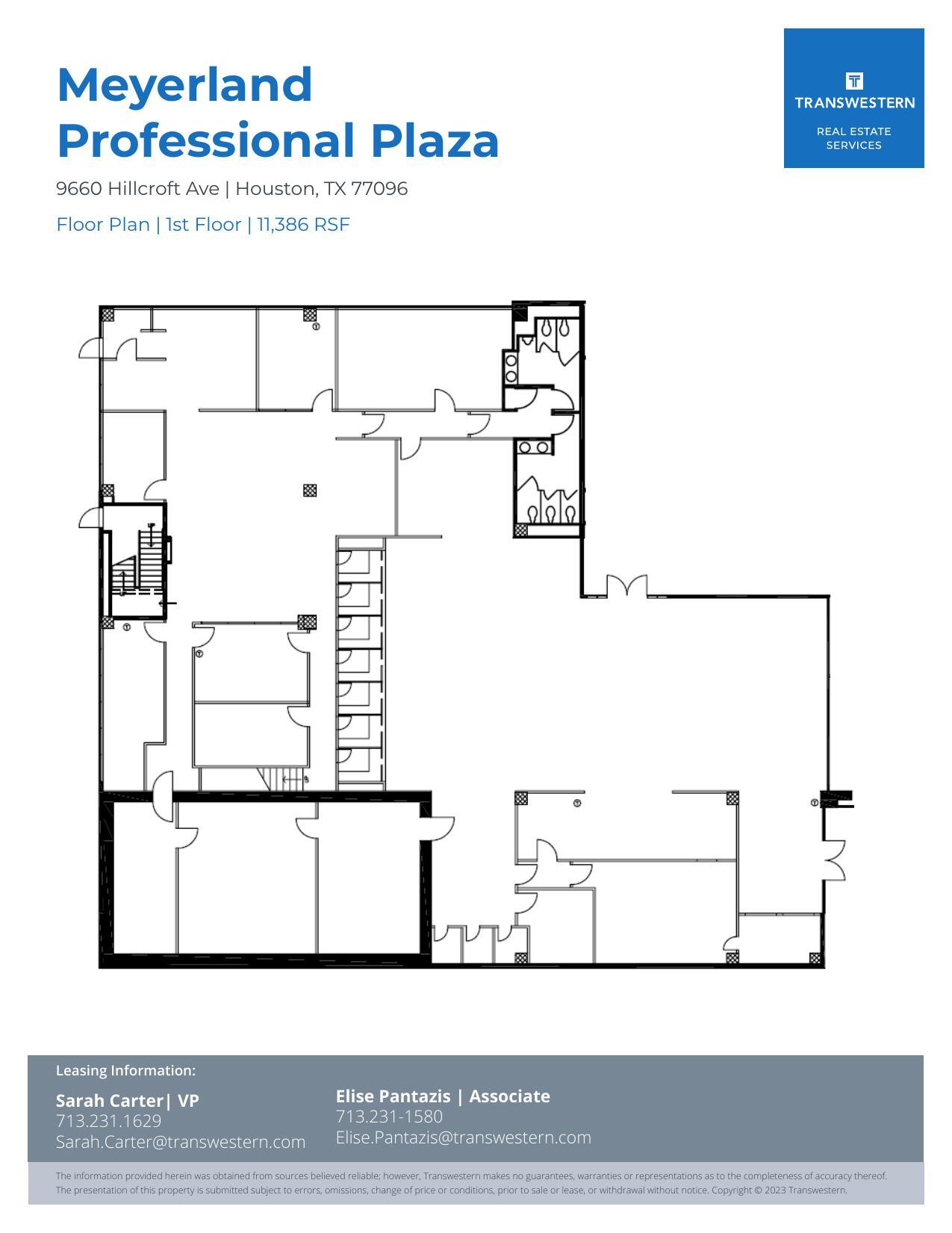 9660 Hillcroft St, Houston, TX à louer Plan d’étage- Image 1 de 1