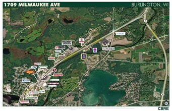 1901 S Milwaukee Ave, Burlington, WI - AERIAL  map view - Image1