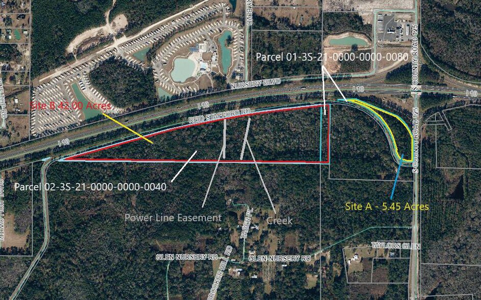 0 Reid Stafford Road East, Glen Saint Mary, FL à vendre - Aérien - Image 1 de 11
